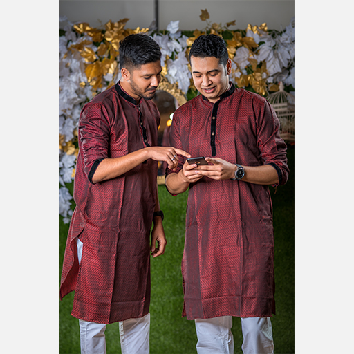 Panjabi (Maroon)